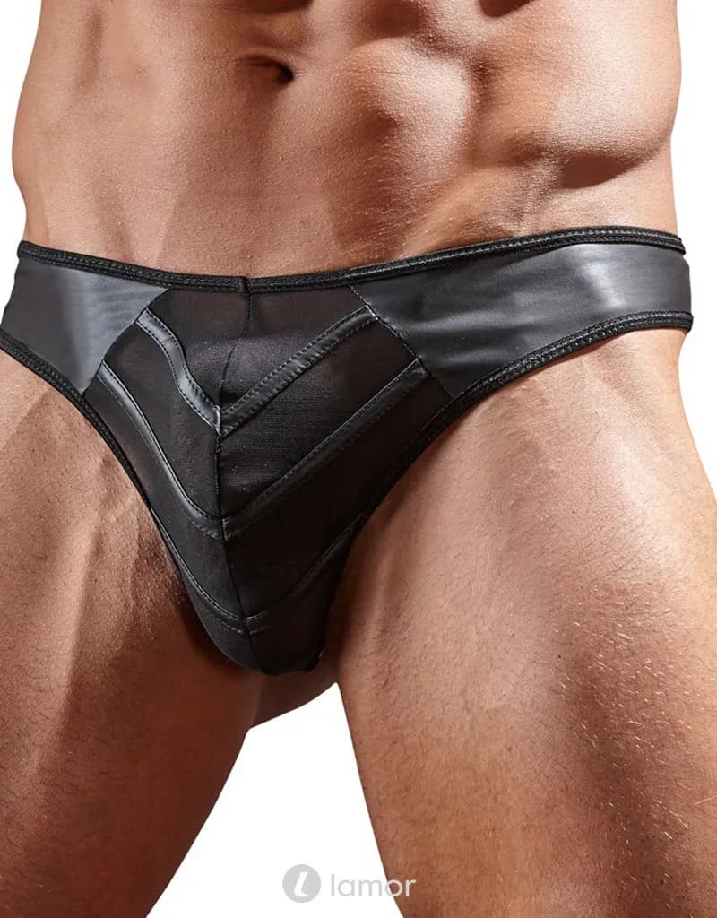 Lederlook Heren string