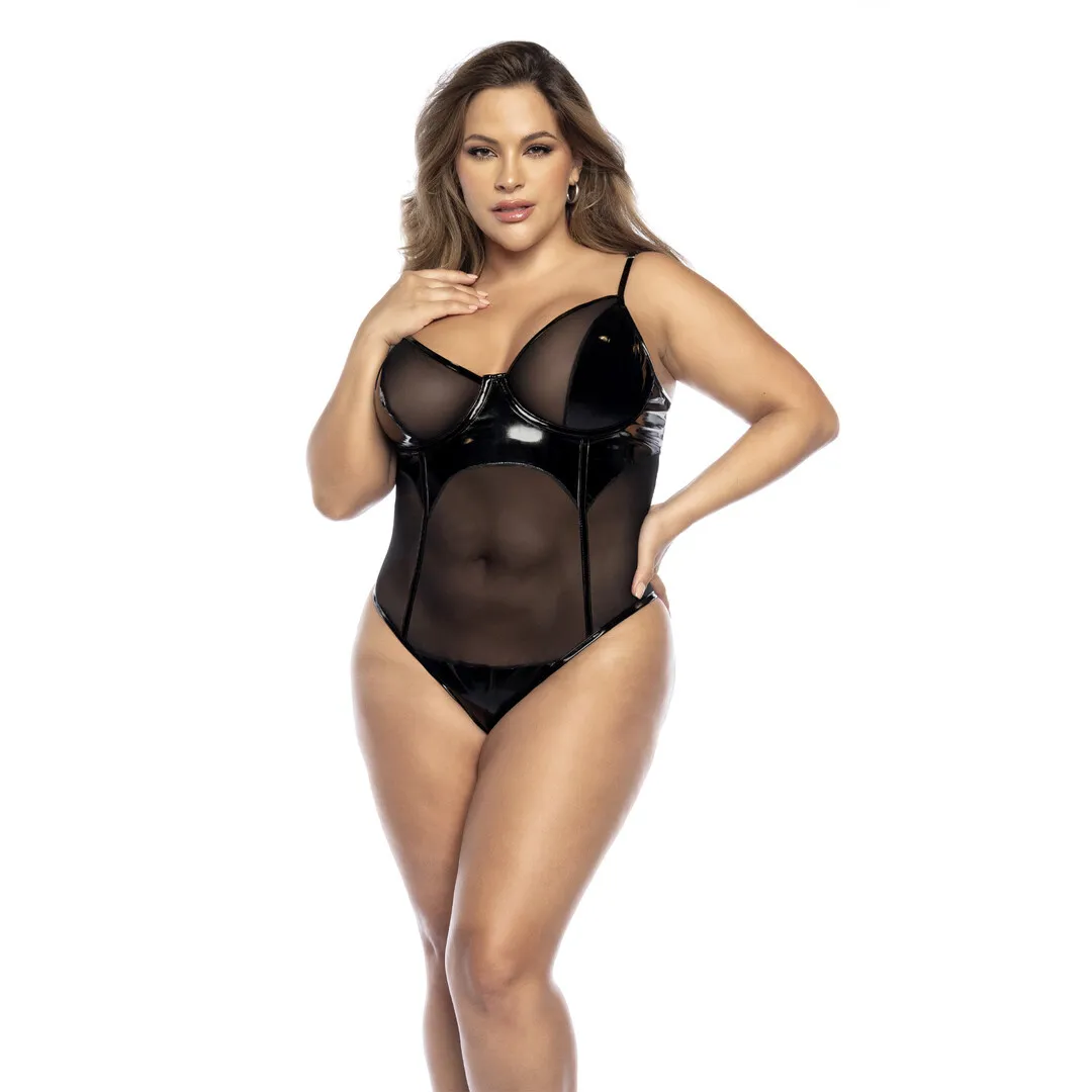 Mapalé Bodysuit - 1X/2X - Wet Zwart