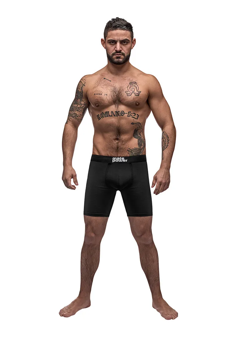 Male Power Zwarte Nite - Lange Short - S