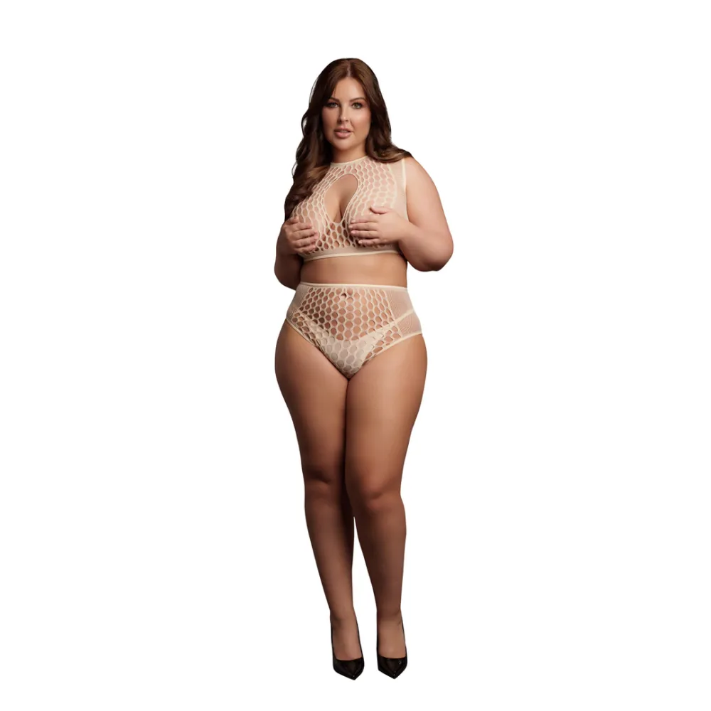 Le Désir by Shots Duo Net Key-Hole Beha Set - Queen Size