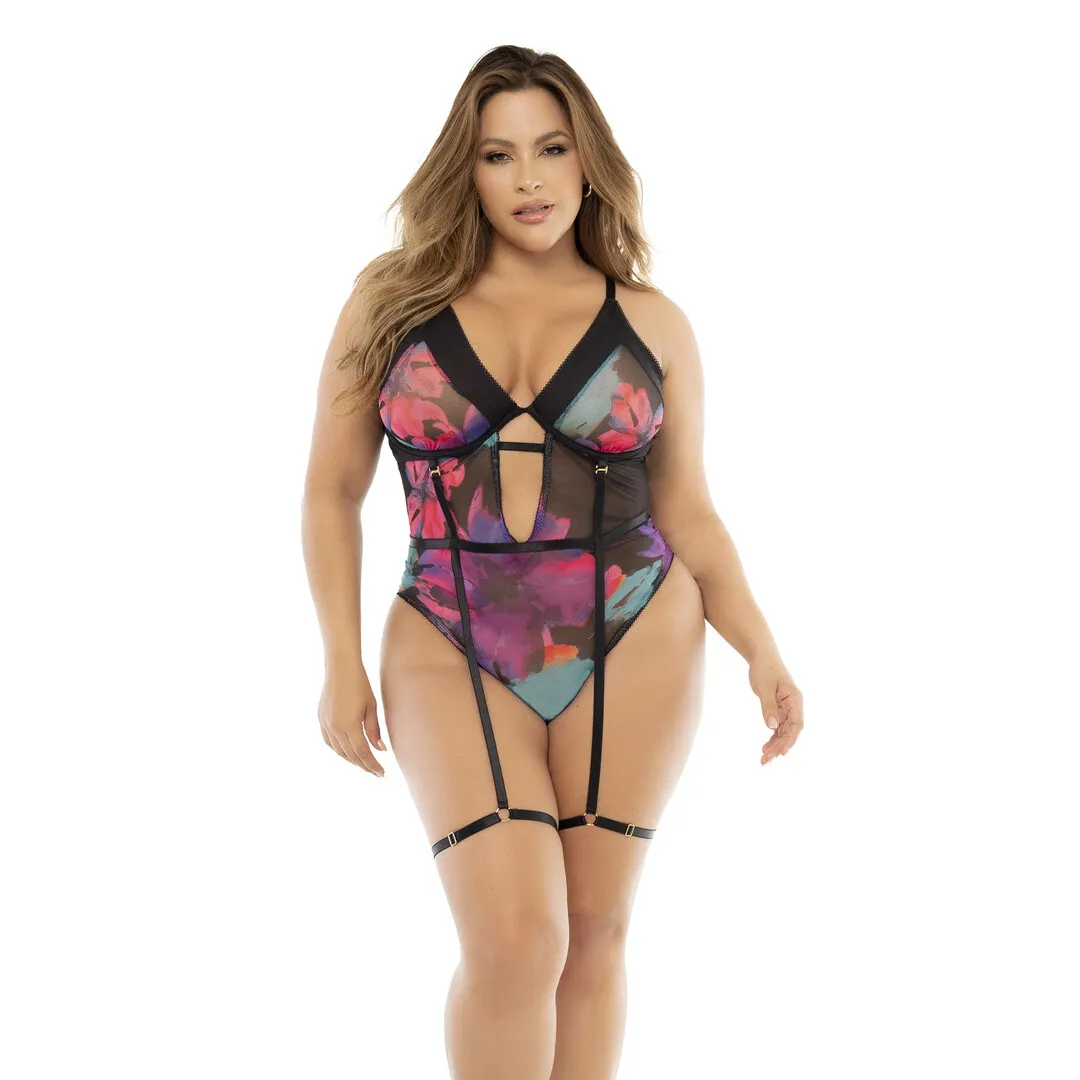 Mapalé Teddy - 3/4X - Zwart Droombloemprint