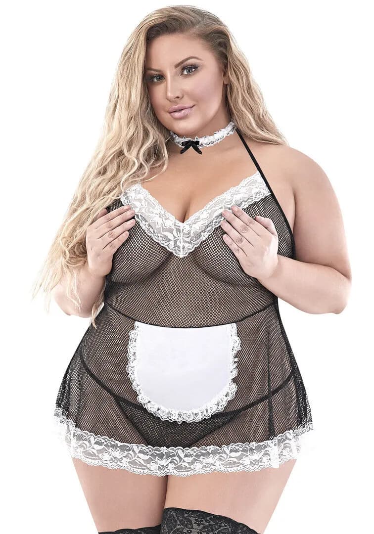 Magic Silk Chamber Maid - 2X - Zwart