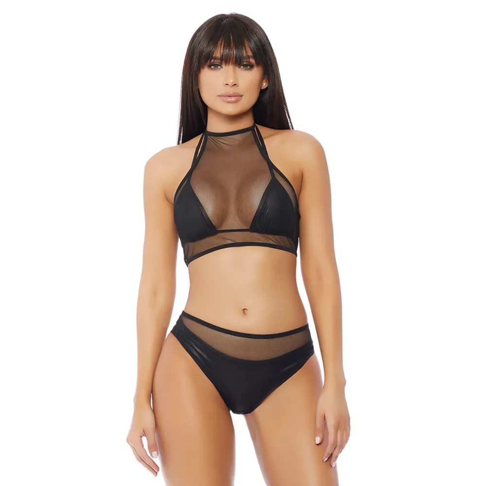 Forplay Impulse Top en Panty - Zwart