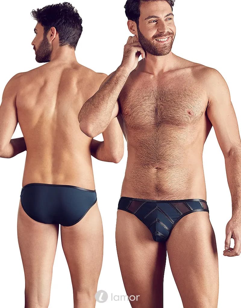 Blauw zwarte Heren slip