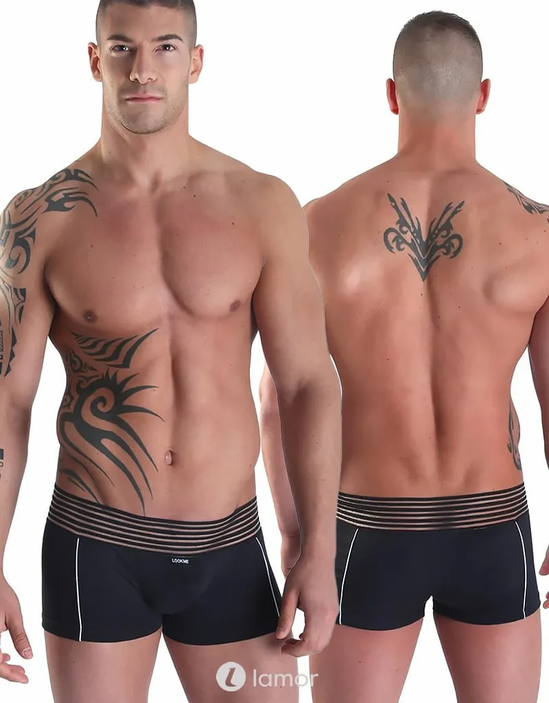Heren boxer met witte bies