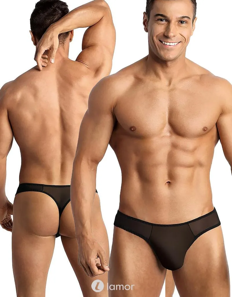Zwarte heren String Eros