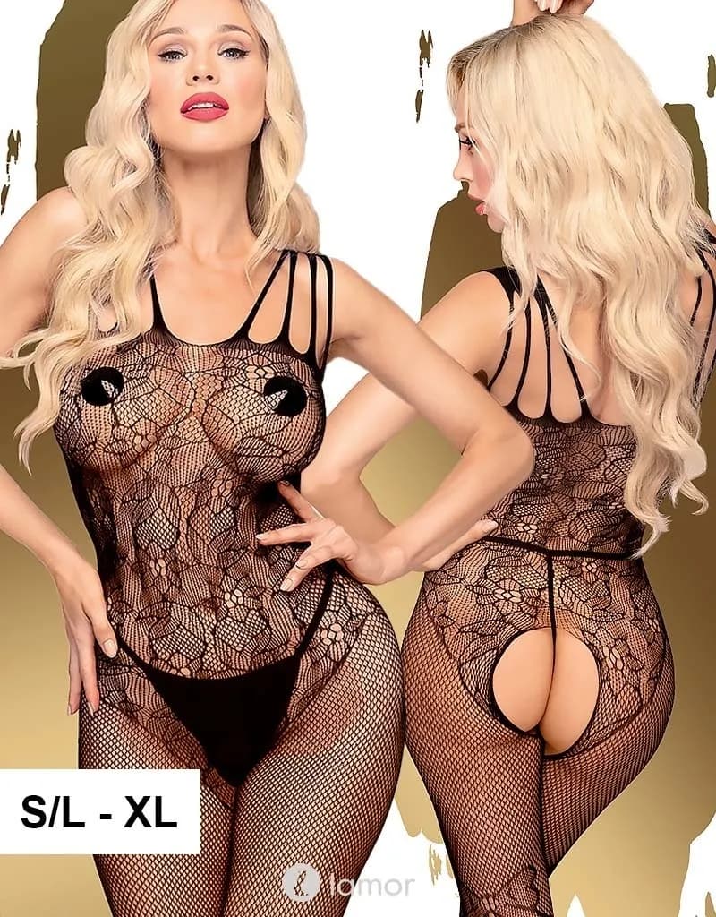 Zwarte bodystocking Dirty Mind