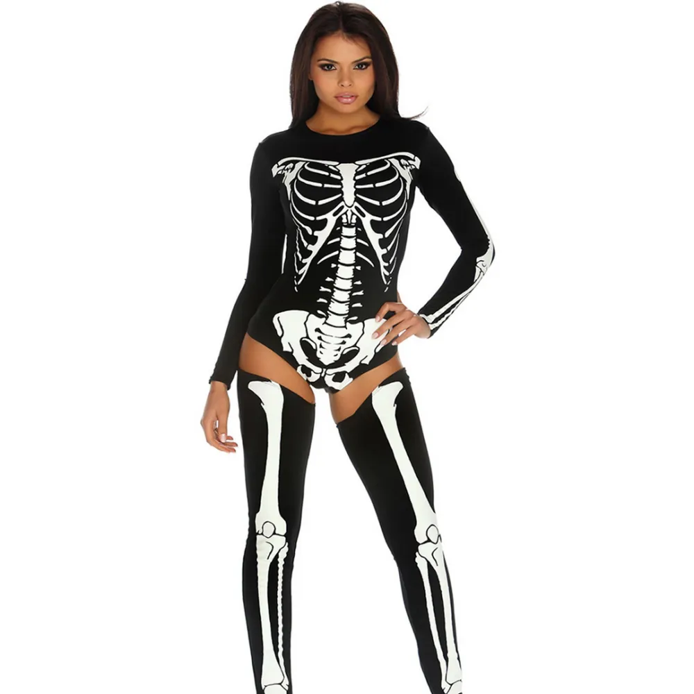 Forplay Slecht tot op het Bot - Sexy Skelet Kostuum - L/XL